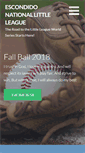 Mobile Screenshot of escondidolittleleague.org
